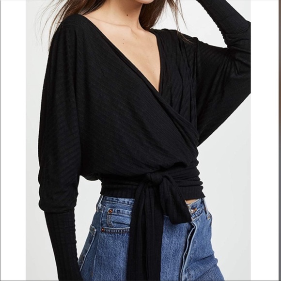 Free People Tops - NWT free people black east coast wrap size M